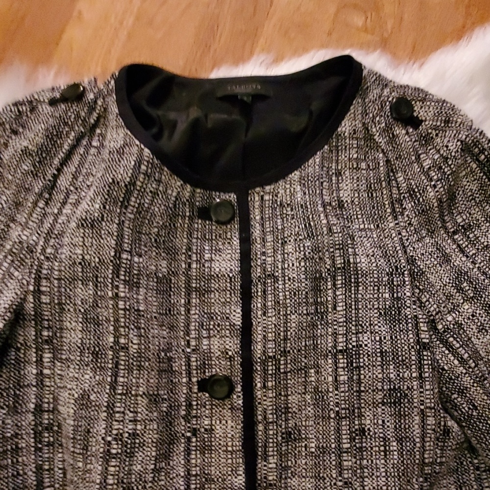 Talbots Black and White jacket size 16 - Picture 2 of 5